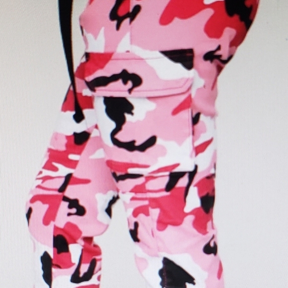 Pink Camouflage Pants - Picture 3 of 6